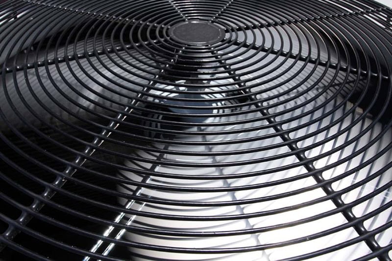 Blog Title: How to Properly Size an AC System Photo: AC Unit Fan